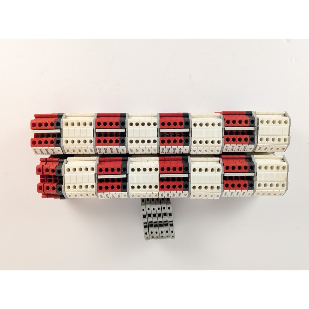 Phoenix Contact UT-4 Feed Through Terminal Block, Gray, SET of 79 With Clipfix